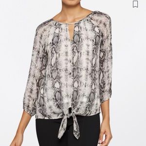 The WEST KEI Casiya Tie Front Blouse